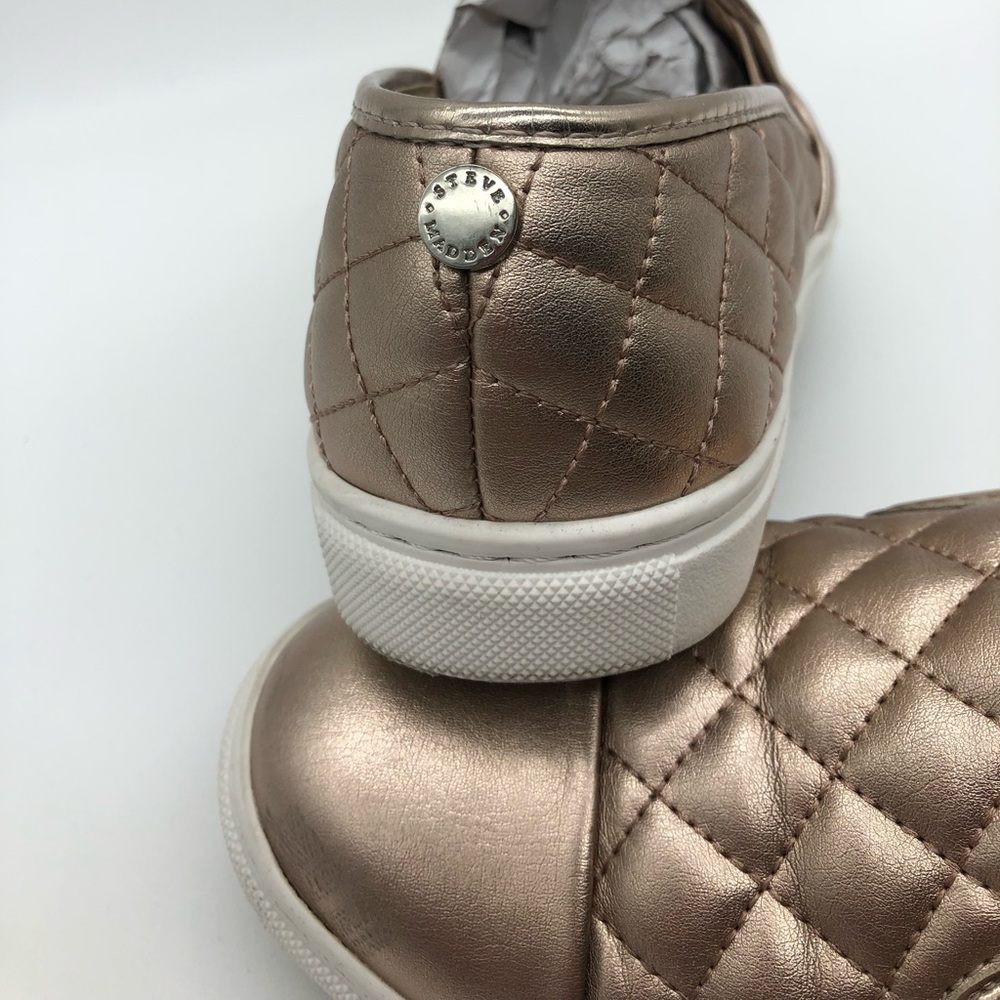 Zaander Rose Gold Color Slip-On Sneaker by Steve Madden - Picture 3 of 7